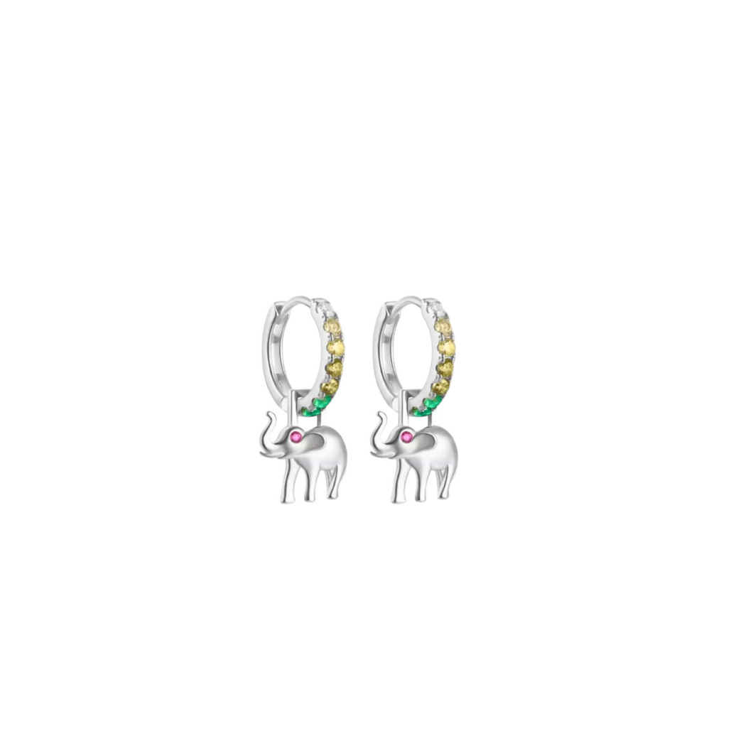 Elephant Charm Hinge Ring