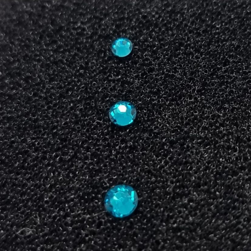 Teal Crystal Tooth Gems