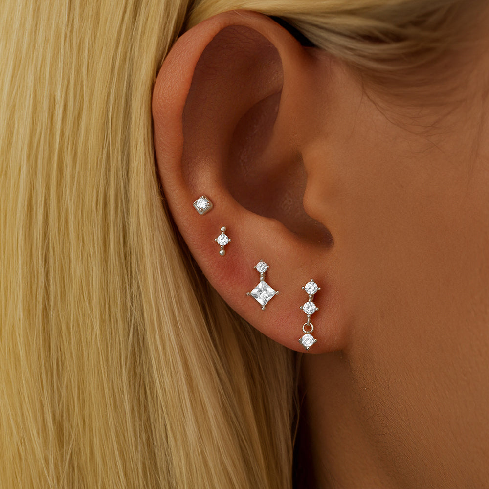 Set of Four Drop Earrings