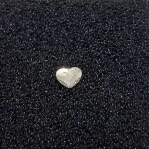 Clear Heart Crystal Tooth Gem