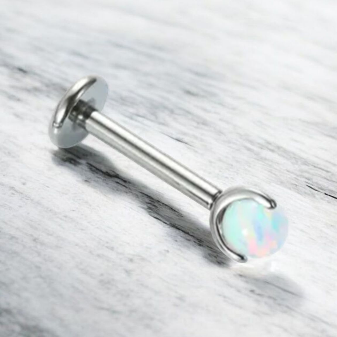 *Titanium & White Opal