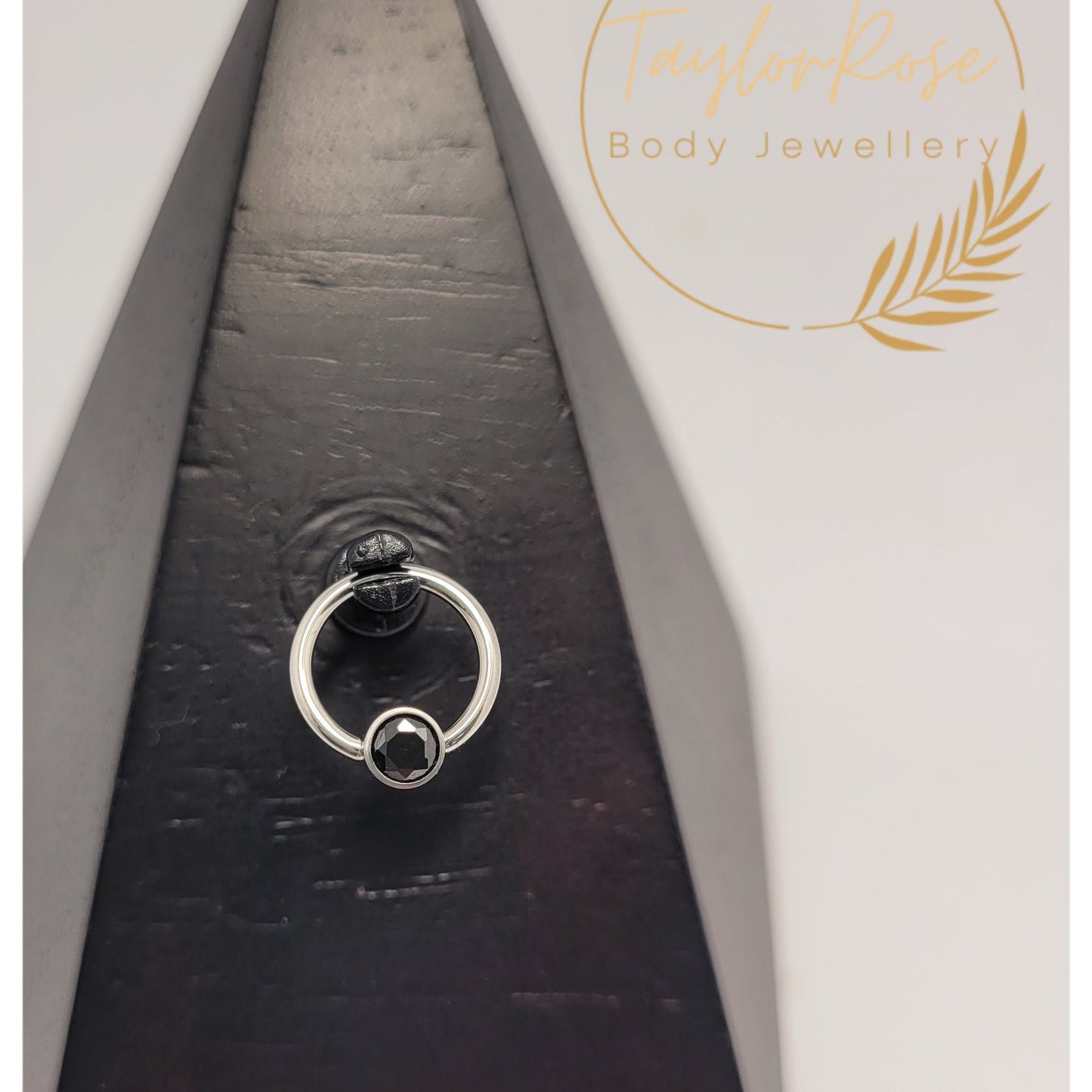 BCR Crystal Disc Captive Ring 8mm