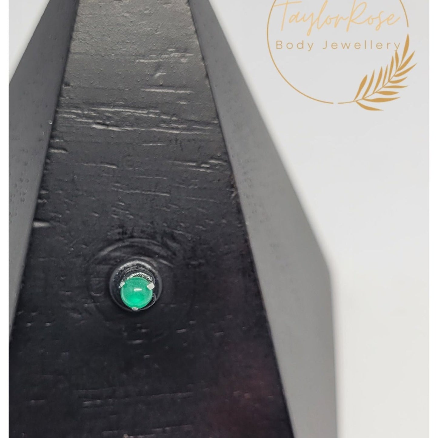 Jade Prong Set Natural Stone Earrings