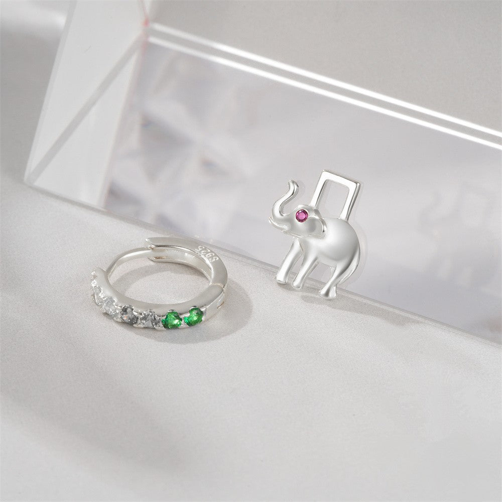 Elephant Charm Hinge Ring
