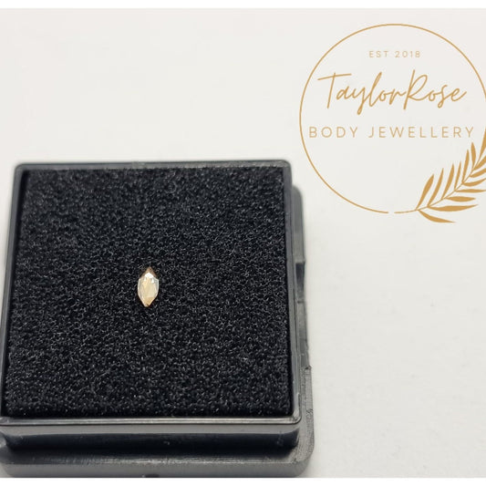 Champagne Marquise Tooth Gem