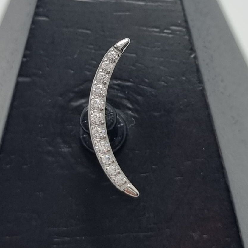 Cubic Zirconia Clear Crystal Curve