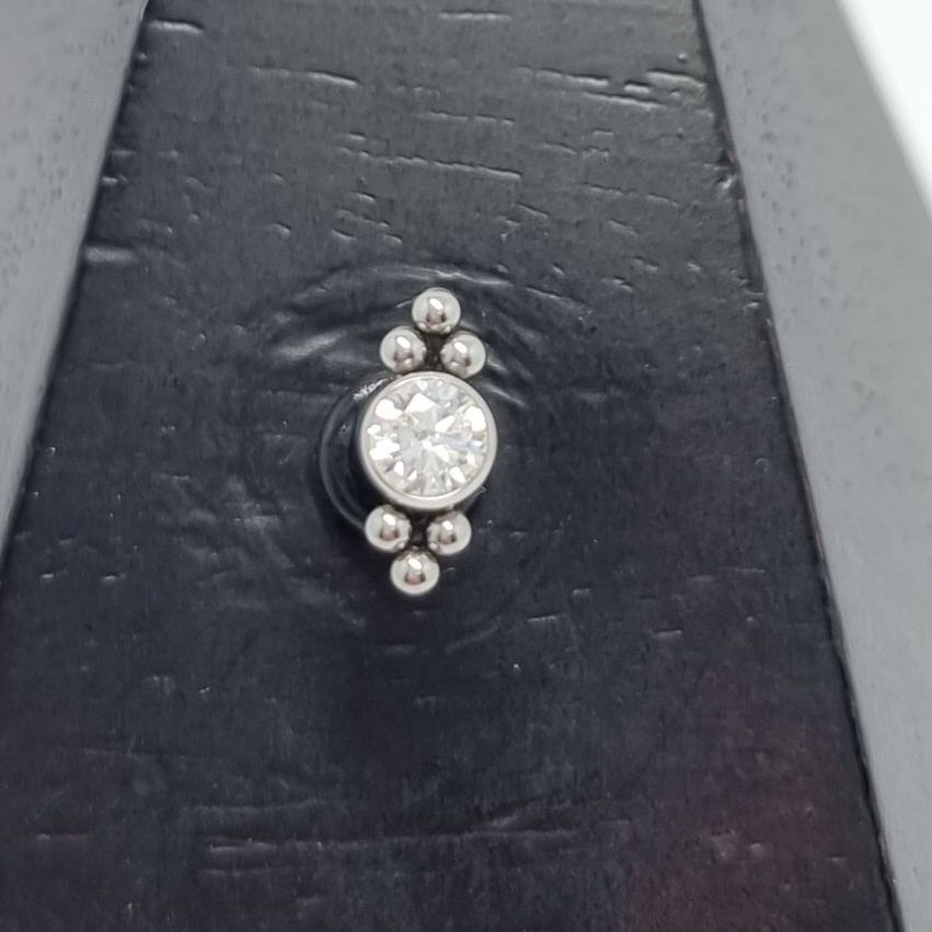 The Dantè Cubic Zirconia & Titanium Mini Cluster