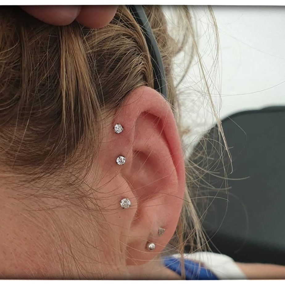 *Titanium & Clear Cubic Zirconia Single Crystal