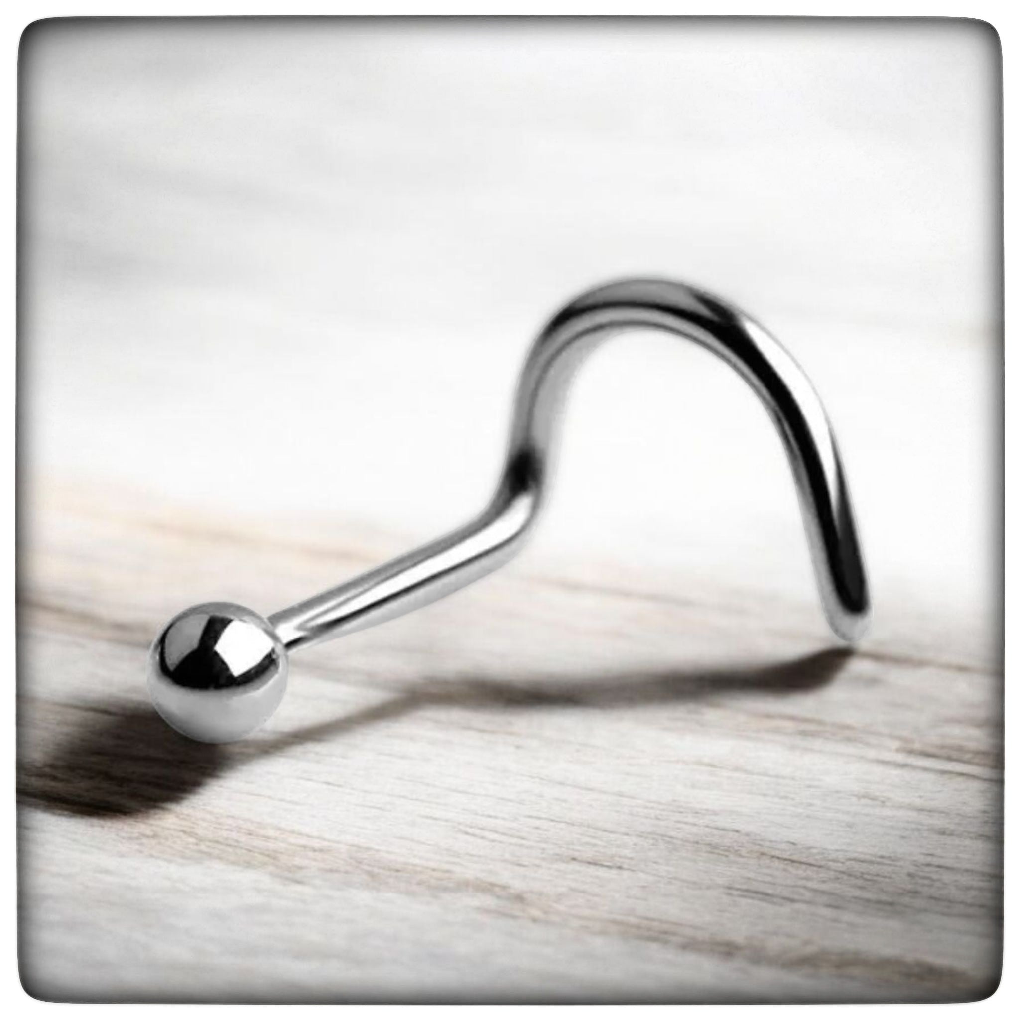 *Classic Ball Titanium Nostril Screw Stud
