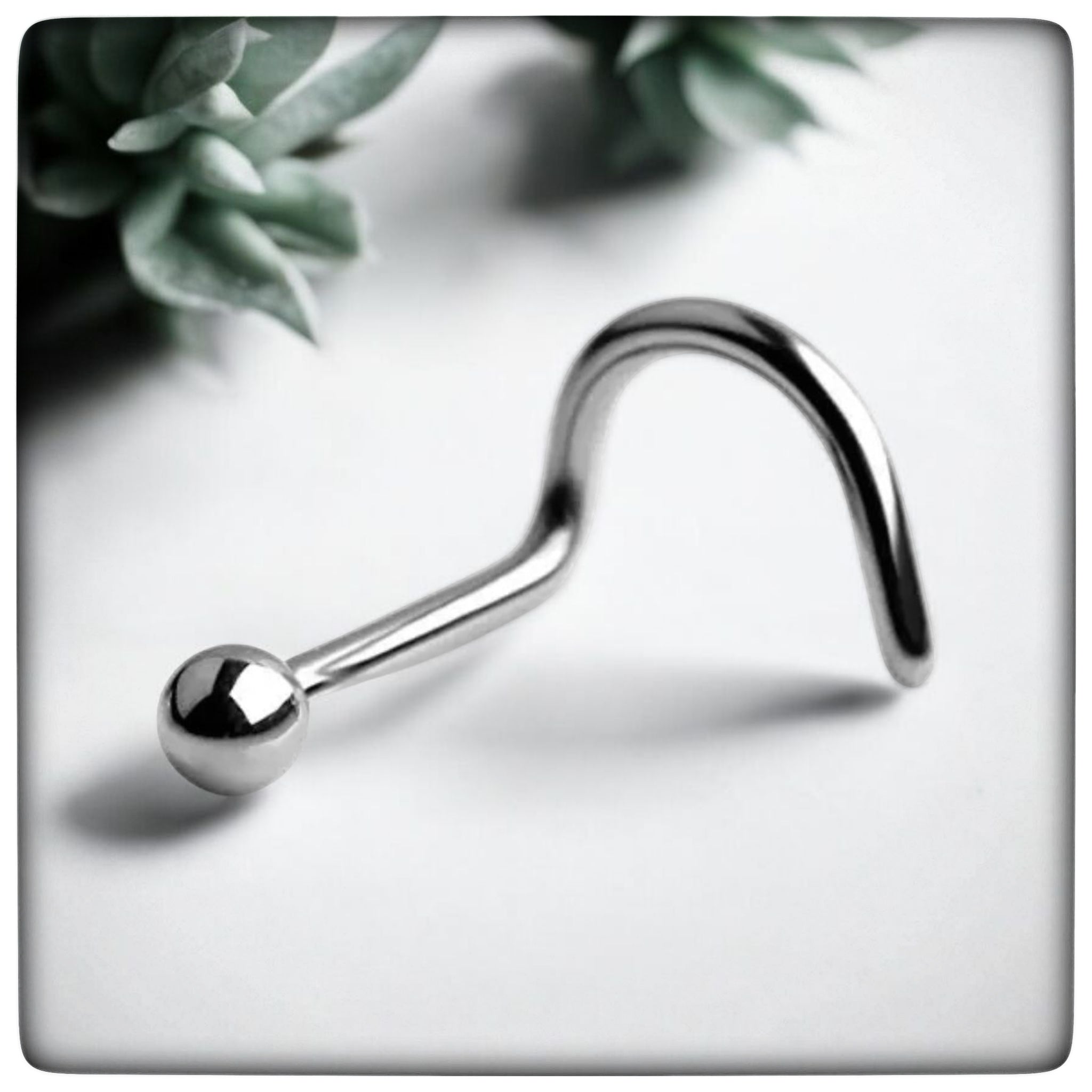 *Classic Ball Titanium Nostril Screw Stud