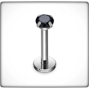 *Titanium & Black Cubic Zirconia