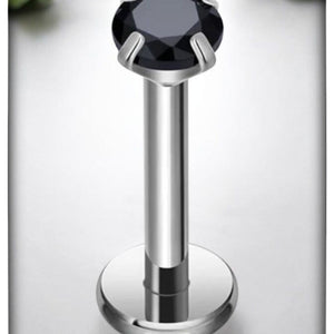 *Titanium & Black Cubic Zirconia