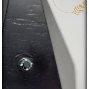*Titanium & Black Cubic Zirconia
