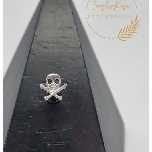 Skull & Cross Bones Solid Titanium Attachment