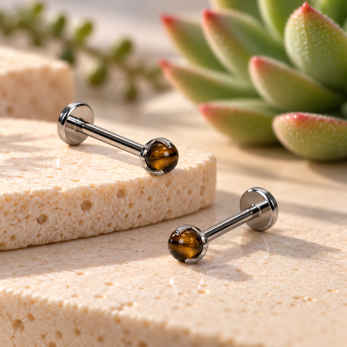 *Tigers Eye Prong Set Attachment