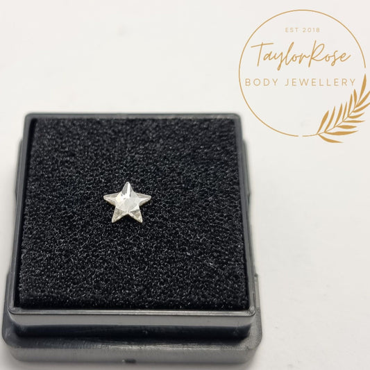 Clear Star Crystal Tooth Gem