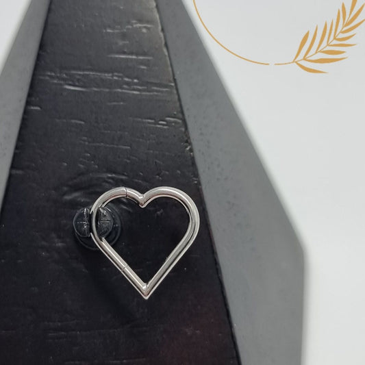 Classic Heart Solid Titanium Hinge