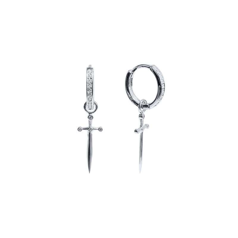Cross Charm Hinge Ring