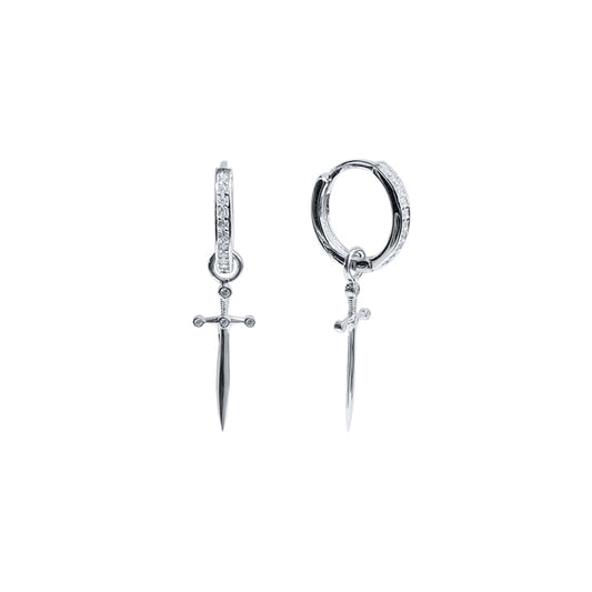 Cross Charm Hinge Ring