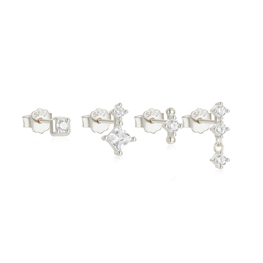 Set of Four Drop Earrings