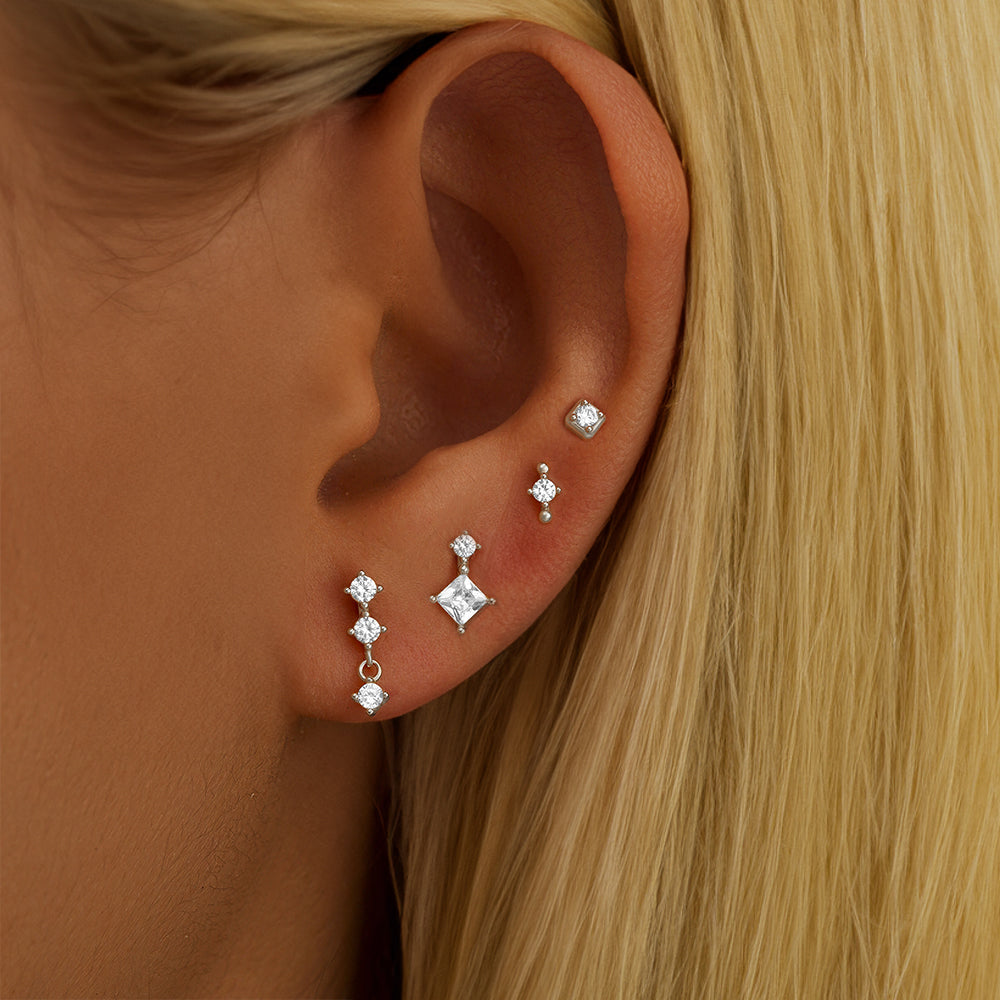 Set of Four Drop Earrings