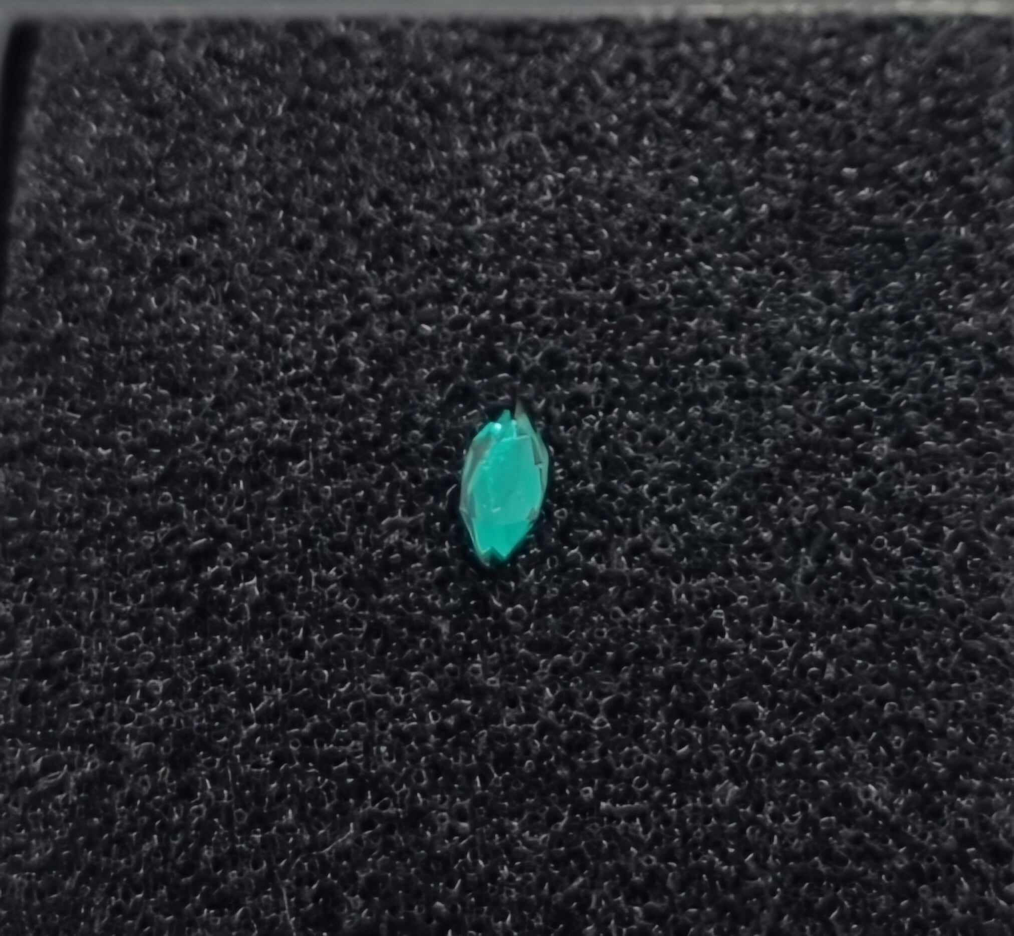 Emerald Green Marquise Tooth Gem