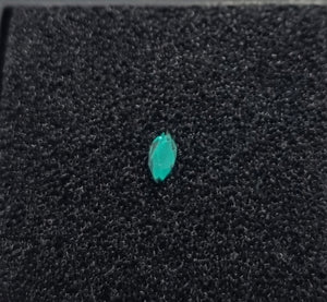 Emerald Green Marquise Tooth Gem