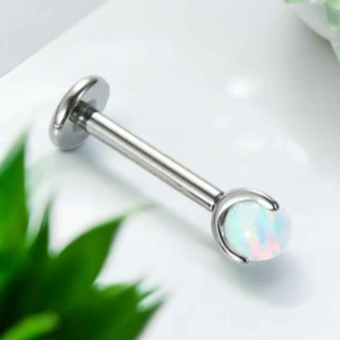 *Titanium & White Opal
