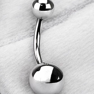 Classic Titanium Navel Bar 12mm.