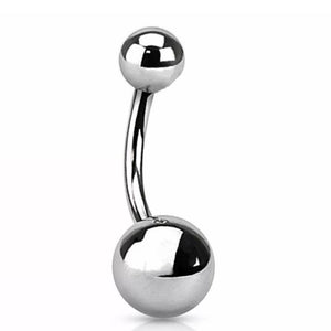 Classic Titanium Navel Bar 12mm.
