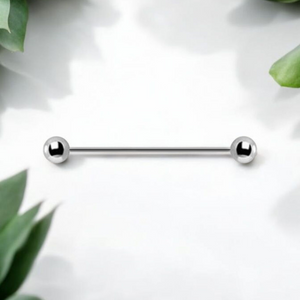 Classic Ball Titanium Straight Barbell.