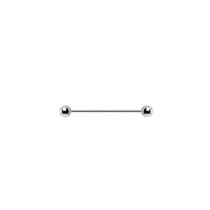 Classic Ball Titanium Straight Barbell.