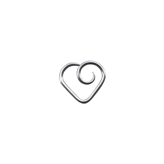 Classic Titanium Daith Heart.