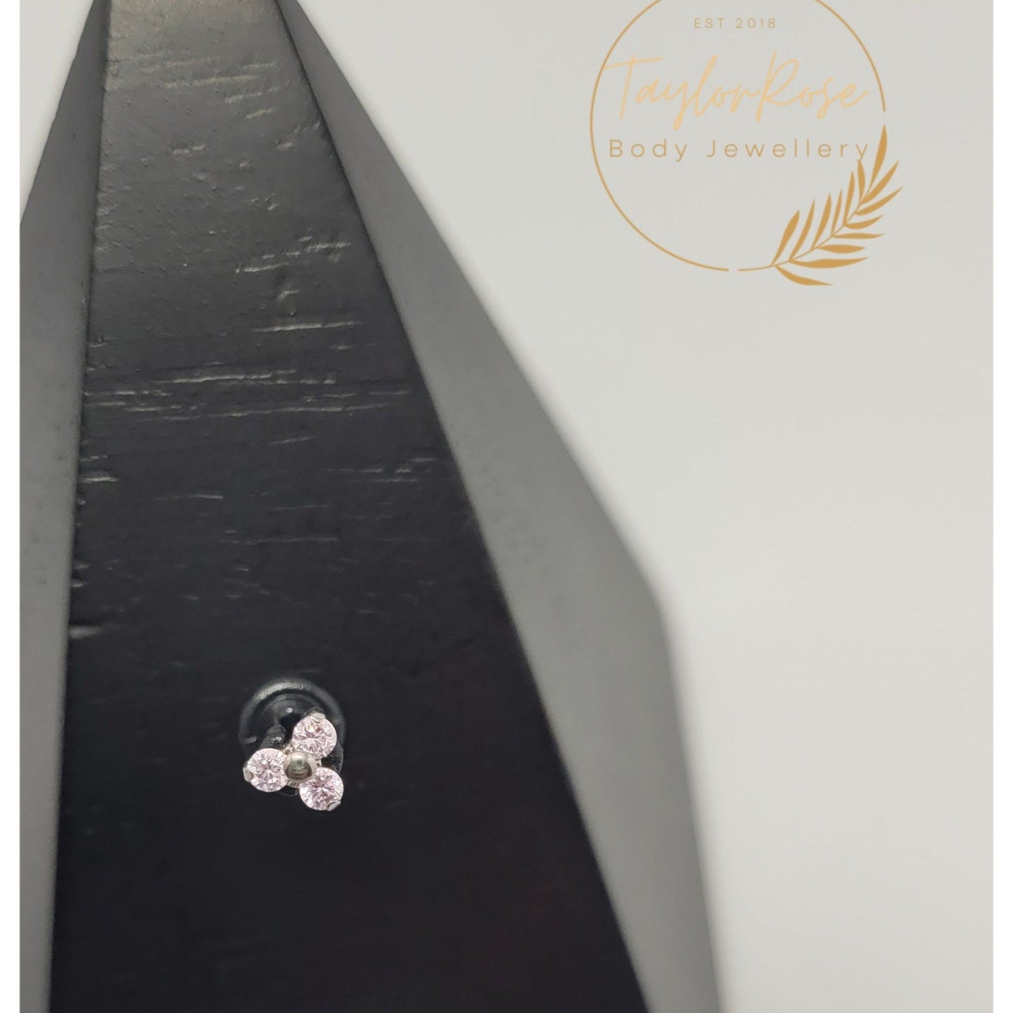 Trio Pink Cubic Zirconia Attachment