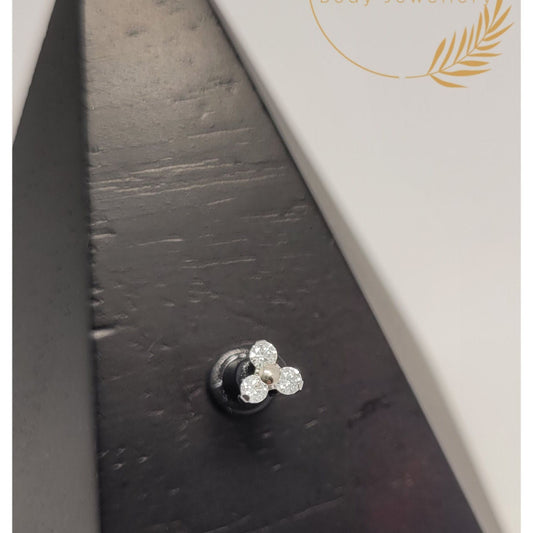 Trio Clear Cubic Zirconia Attachment