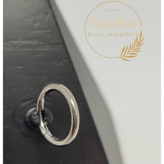 Classic Titanium Hinged  Ring