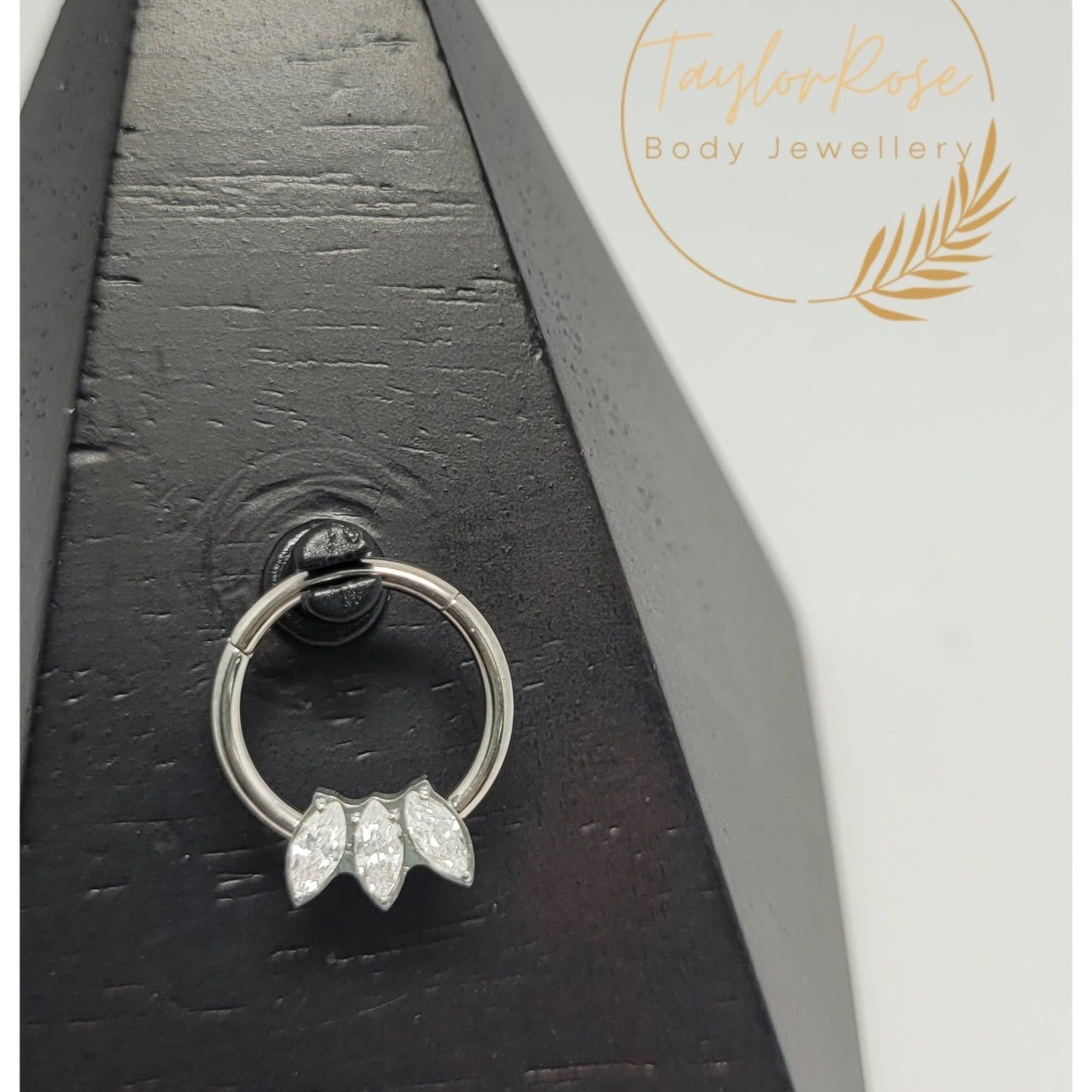 Marquise Cubic Zirconia Hinged Ring