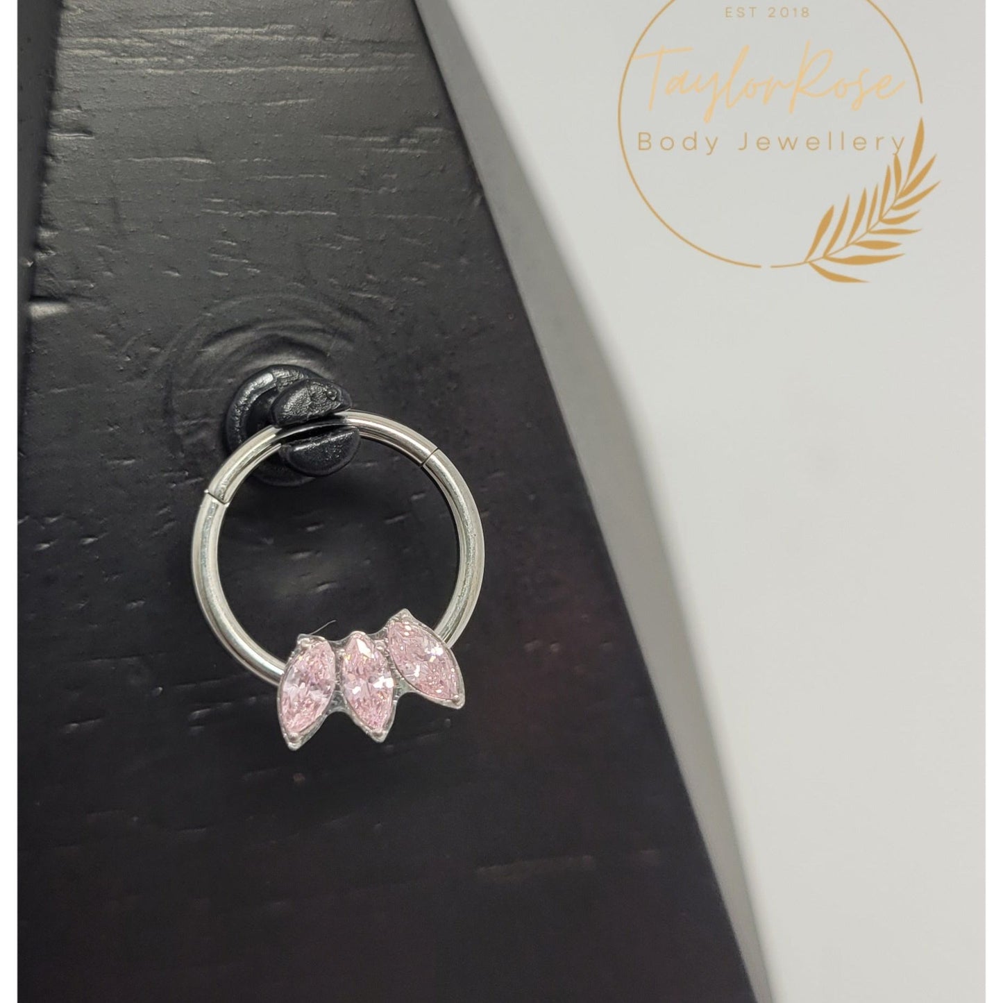 Marquise Cubic Zirconia Hinged Ring