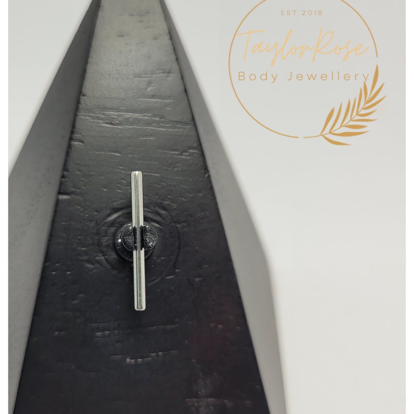 Push Fit  Titanium Straight Barbell 1.6mm Gauge