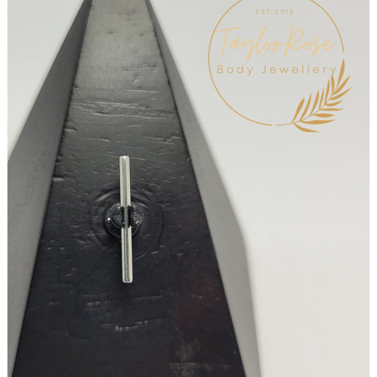 Push Fit  Titanium Straight Barbell 1.6mm Gauge