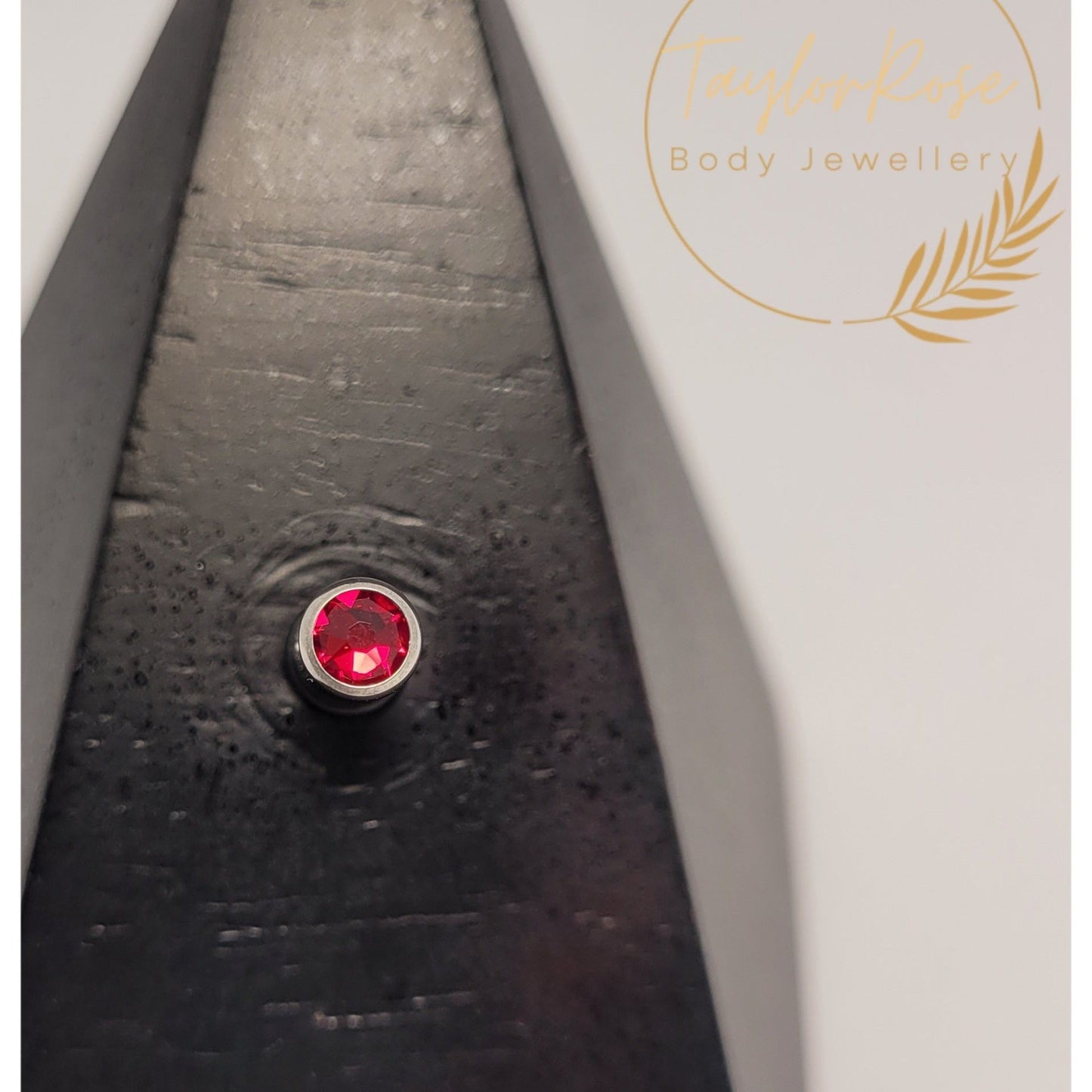 Swarovski Siam Red Flat Attachment