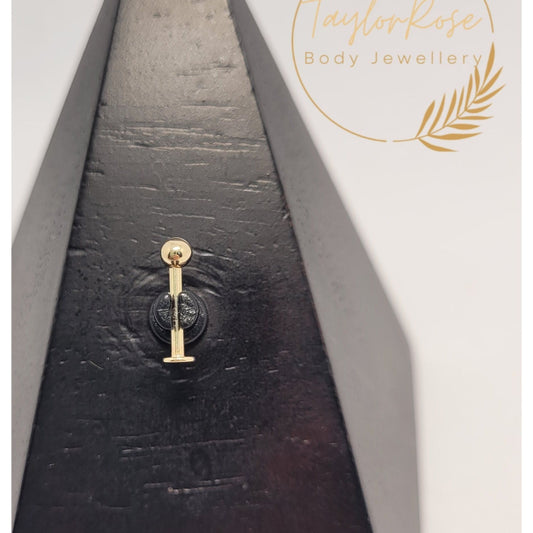 14k Solid Gold Ball Attachment and Post